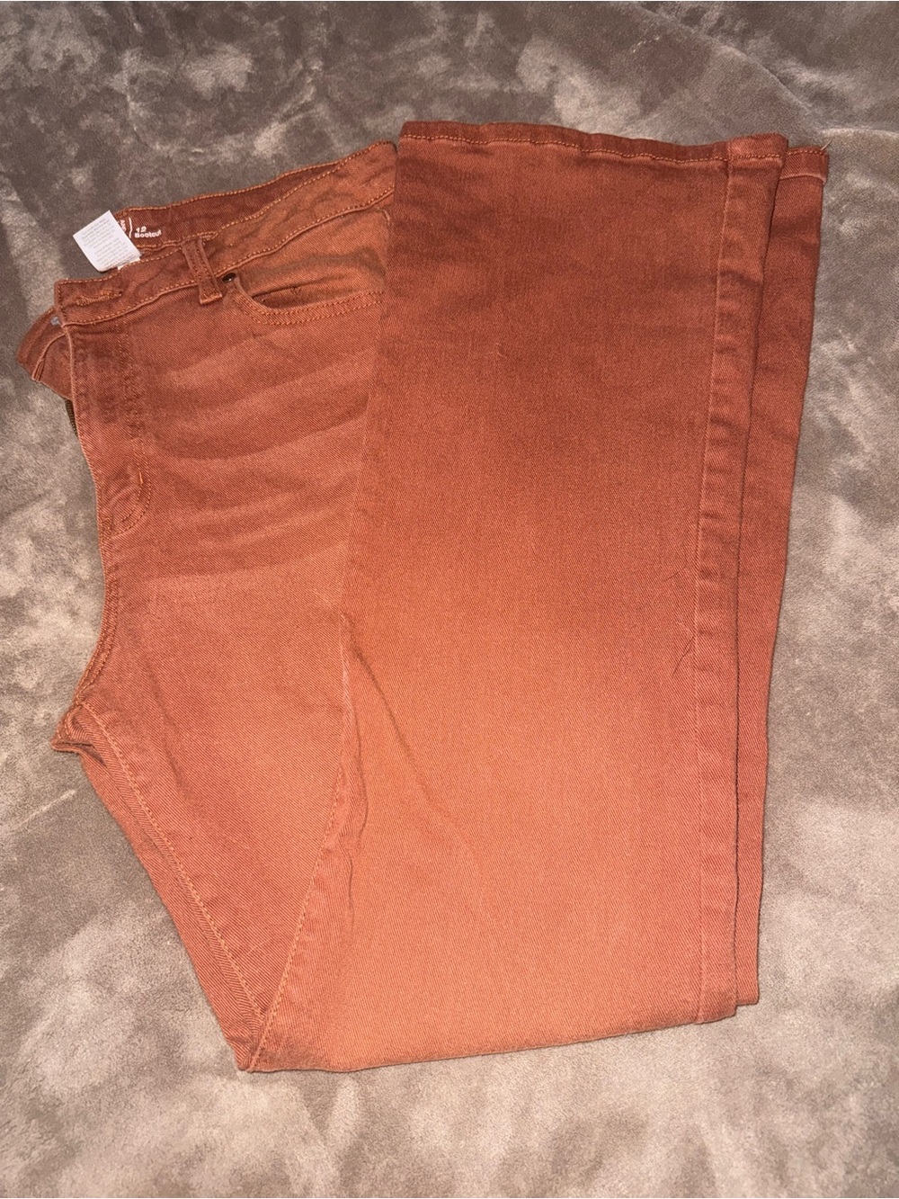 Time and Tru Women's Rust Brown Boot Cut Jeans Western Boho Sz 12